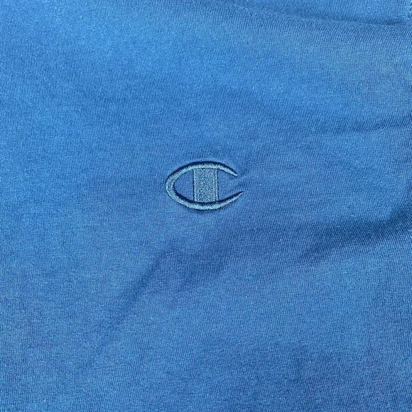Champion Shirt Mens Medium Blue Authentic Athleticwear Short Sleeve T Shirt - Picture 2 of 7